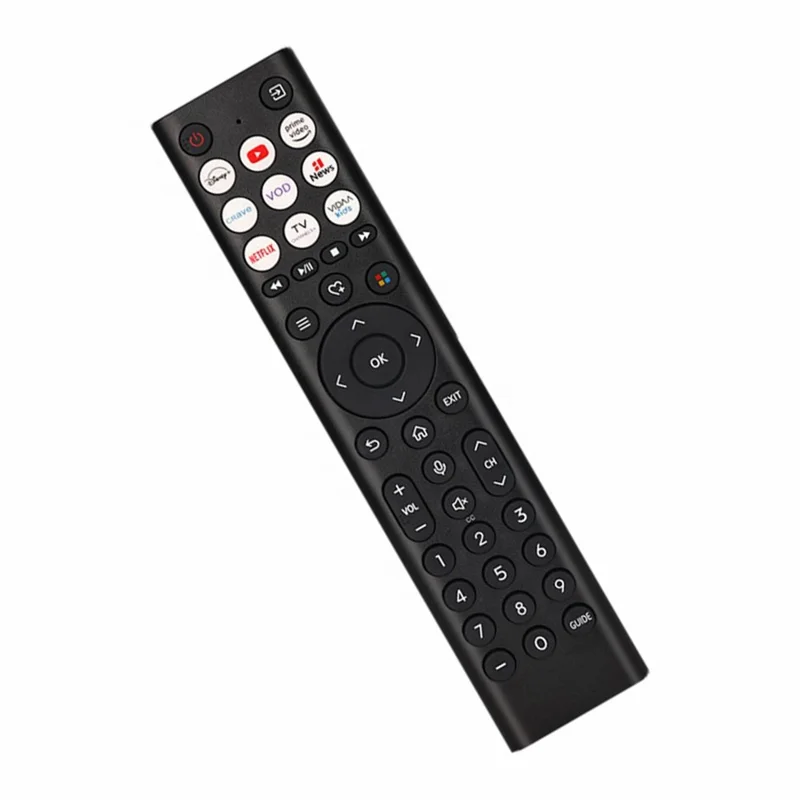ERF2G38H Pilot do telewizora Hisense, zasięg 10 m, sterowanie podczerwienią, wymiana pilota (bez funkcji głosowej)