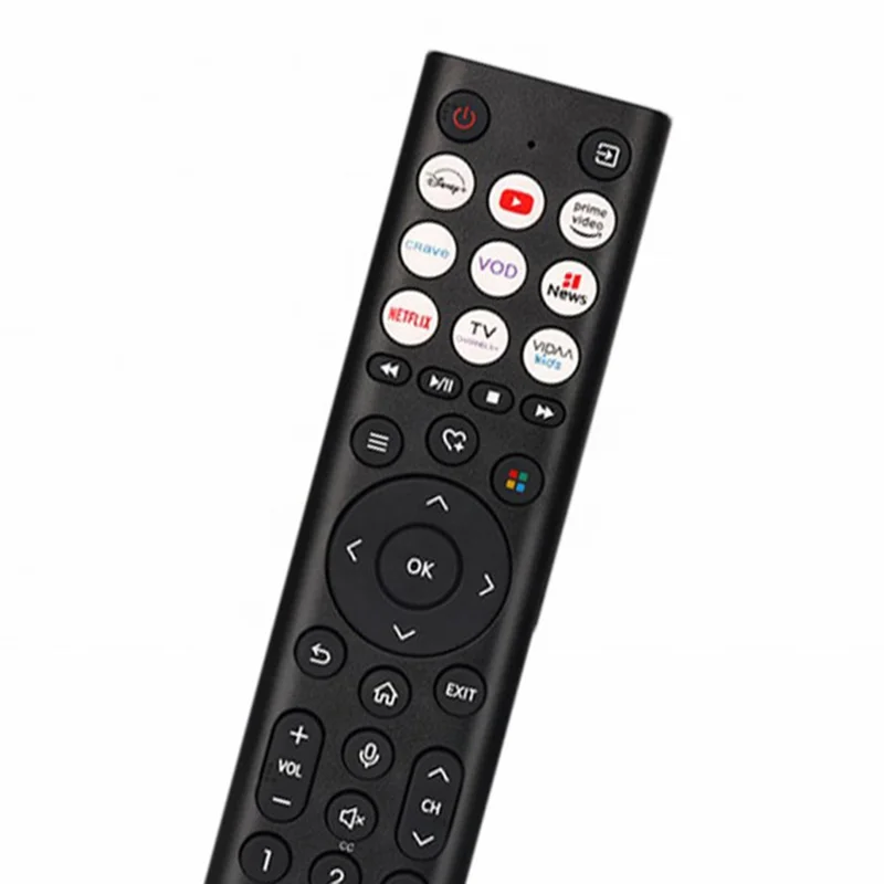 ERF2G38H Pilot do telewizora Hisense, zasięg 10 m, sterowanie podczerwienią, wymiana pilota (bez funkcji głosowej)