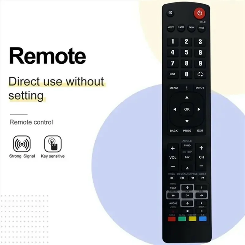 RM-C3174 Do pilota do telewizora JVC, zdalne sterowanie IR podczerwień - Czarny