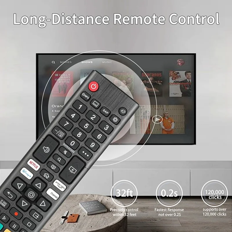 AKB76040302 For LG TV Remote Control Infrared Ergonomic Wireless Replacement Handheld Controller
