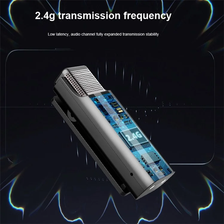033A1 Interfaccia di Tipo C Interfaccia Wireless Microfono Lavalier Plug-and-play 2,4 Ghz Mini di Registrazione Del Bavero Con Cassa di Ricarica