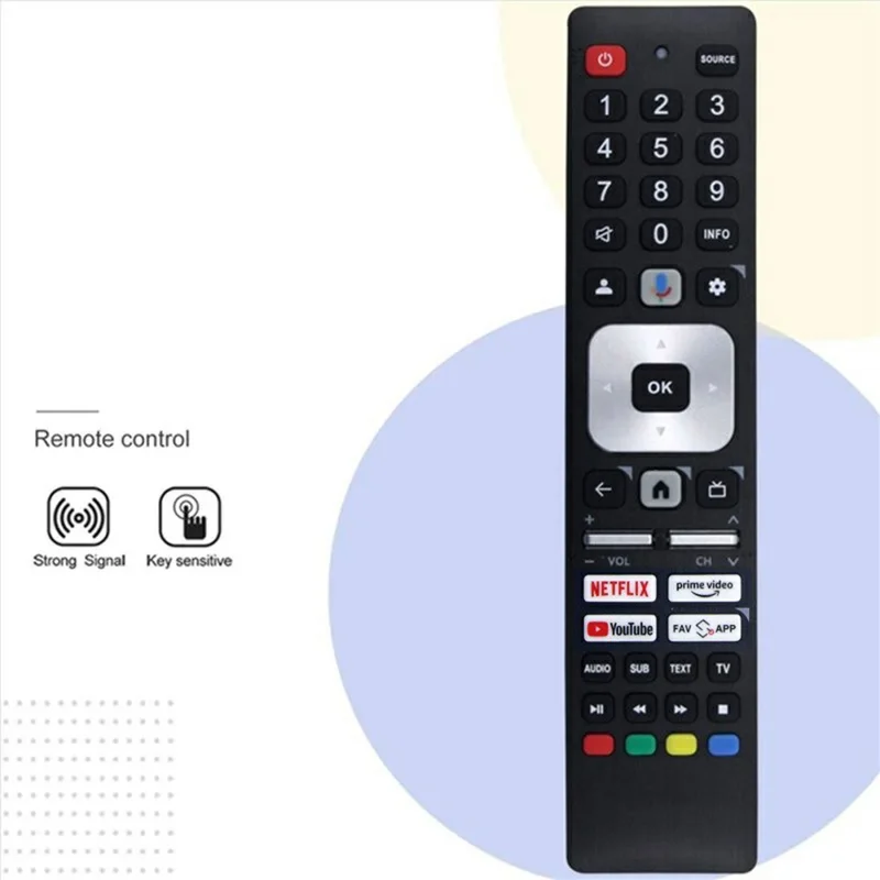 RMC0147N For Sharp TV Voice Remote Control Replacement 10m Range Handheld Controller