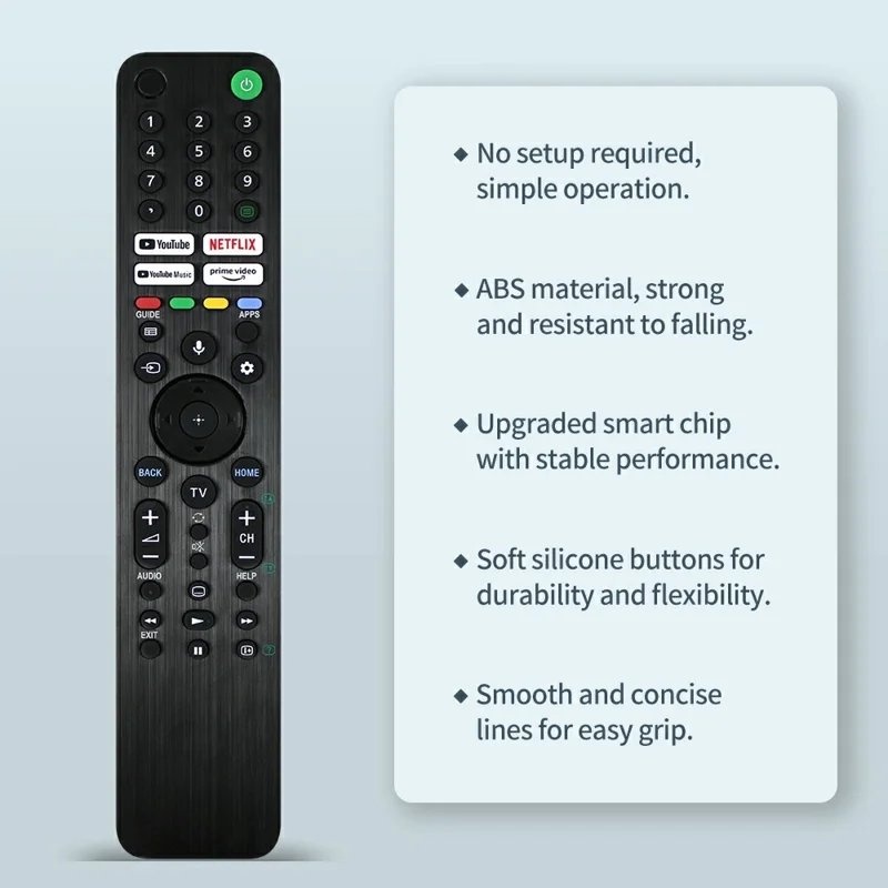 RMF-TX520P För Sony TV Infraröd Fjärrkontroll Ergonomisk Handhållen Fjärrkontroll (Stöder inte Röstfunktion)