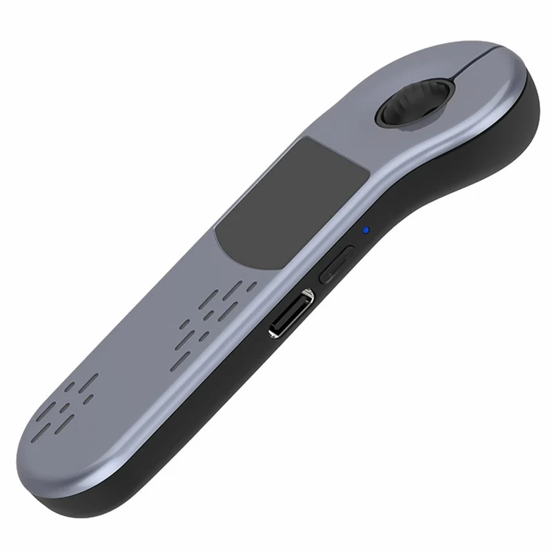D13 Pro Ratón Inalámbrico con Control Remoto Bluetooth-compatible, Cambiador de Diapositivas PPT para TikTok YouTube - Gris Plata