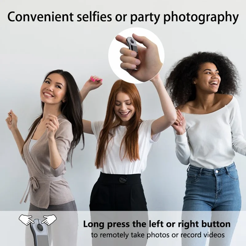 D13 Pro Ratón Inalámbrico con Control Remoto Bluetooth-compatible, Cambiador de Diapositivas PPT para TikTok YouTube - Gris Plata