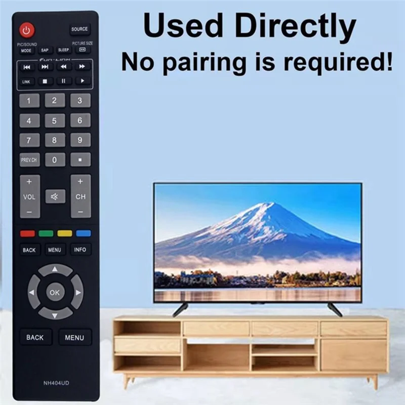 NH404UD Für MAGNAVOX Fernseher IR-Controller Fernbedienung mit Batteriebetrieb