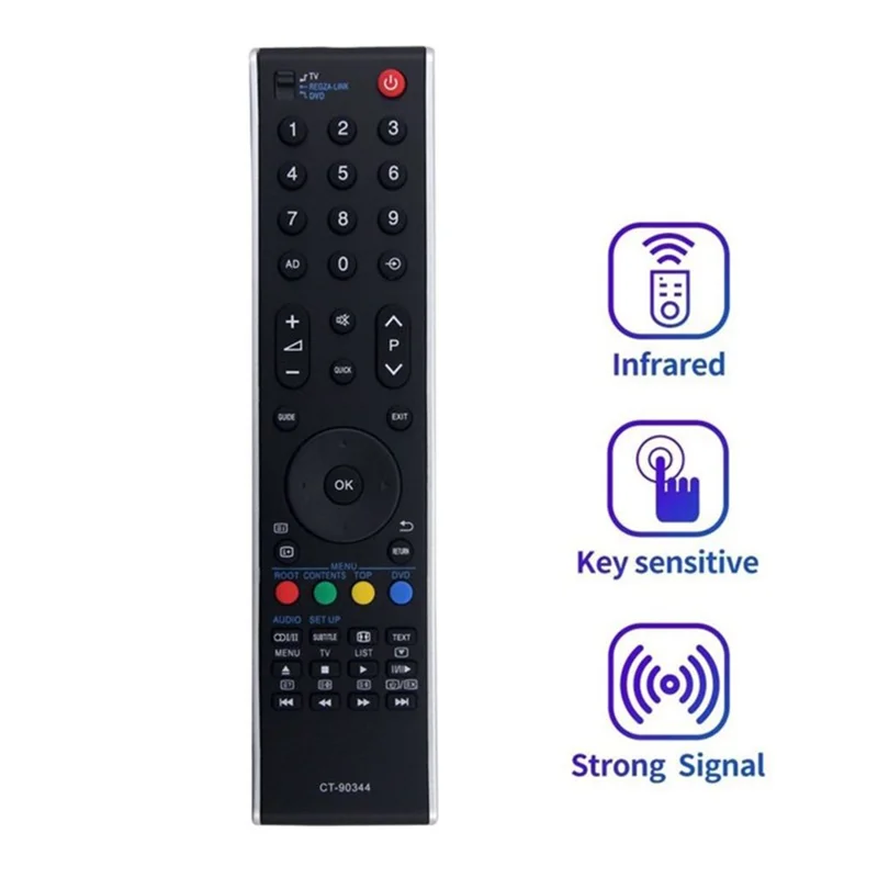 CT-90344 Für Toshiba TV-Fernbedienung ABS Ersatz Infrarot-Controller