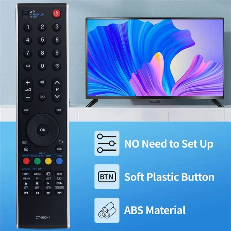 CT-90344 Für Toshiba TV-Fernbedienung ABS Ersatz Infrarot-Controller