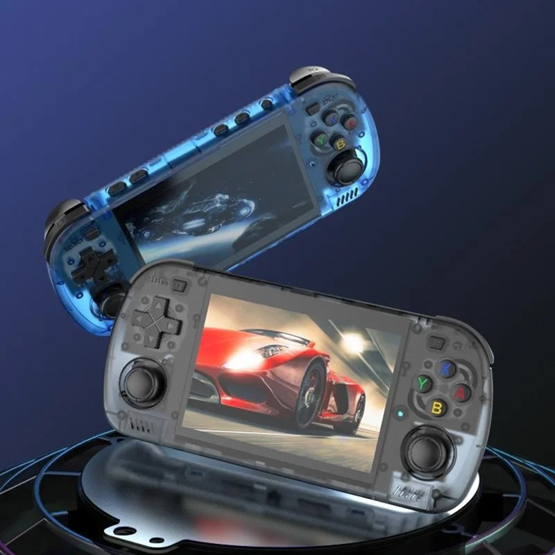 R36H Pro Max 64GB Open Source WiFi Handheld Gaming Console 4.2 Inch HD Screen PSP Emulator Game Machine - Purple