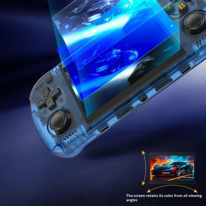 R36H Pro Max 128GB Open Source WiFi Handheld Gaming Console 4.2 Inch HD Screen PSP Emulator Game Machine - Purple