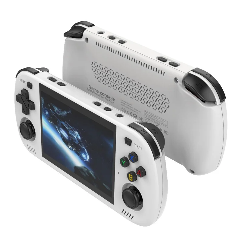 R36H Pro Max 128GB Open Source WiFi Handheld Gaming Console 4.2 Inch HD Screen PSP Emulator Game Machine - White