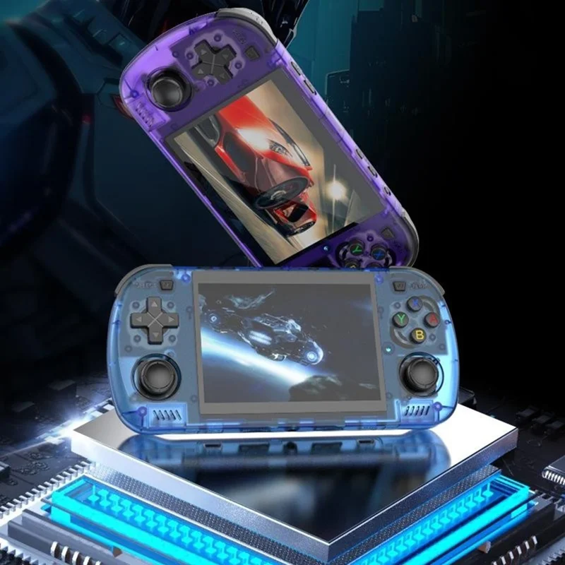 R36H Pro Max 128GB Open Source WiFi Handheld Gaming Console 4.2 Inch HD Screen PSP Emulator Game Machine - White