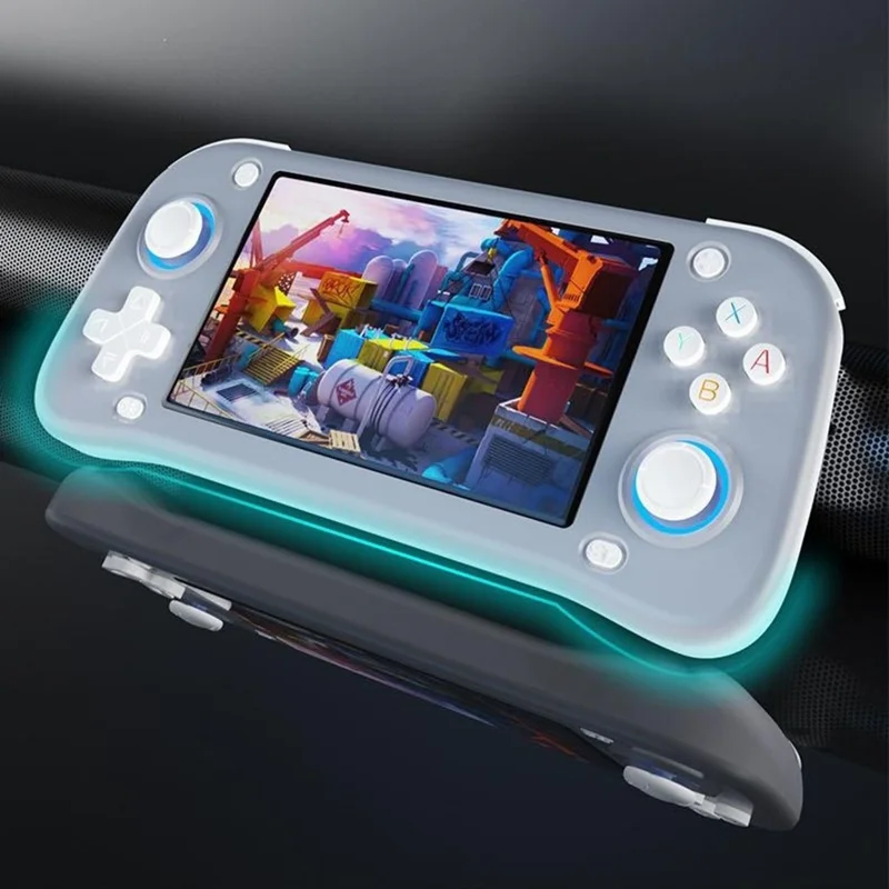 XF43 64GB Open-Source Handheld Game Console 4.3 inch HD Screen TV Output 20+ Emulators Retro Game Machine - White