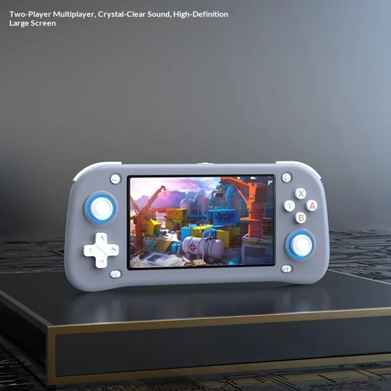 XF43 128GB Open-Source Handheld Game Console 4.3 inch HD Screen TV Output 20+ Emulators Retro Game Machine - White