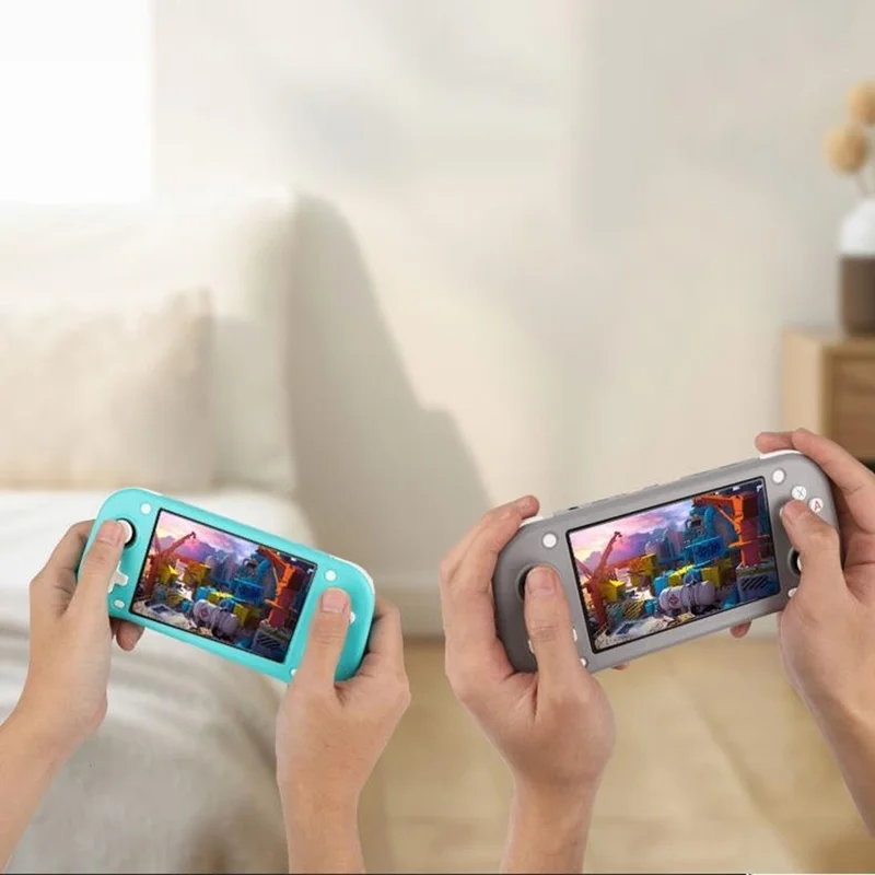 XF43 128GB Open-Source Handheld Game Console 4.3 inch HD Screen TV Output 20+ Emulators Retro Game Machine - White