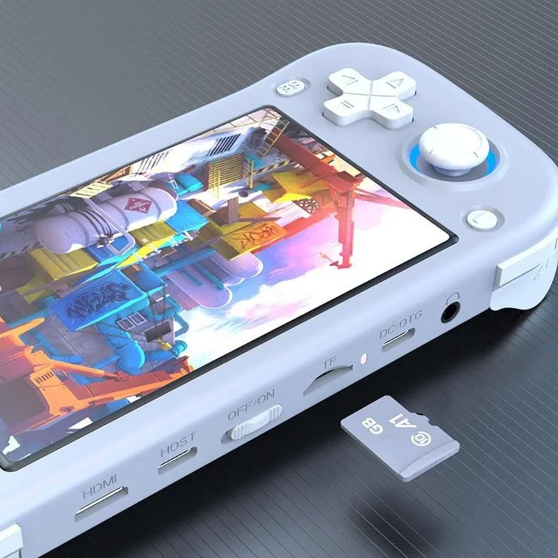 XF43 128GB Open-Source Handheld Game Console 4.3 inch HD Screen TV Output 20+ Emulators Retro Game Machine - White