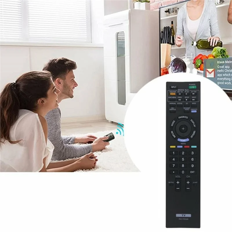 Mando a distancia RM-YD040 para televisión Sony, controlador de repuesto con batería e infrarrojos