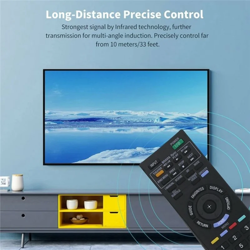 Mando a distancia RM-YD040 para televisión Sony, controlador de repuesto con batería e infrarrojos