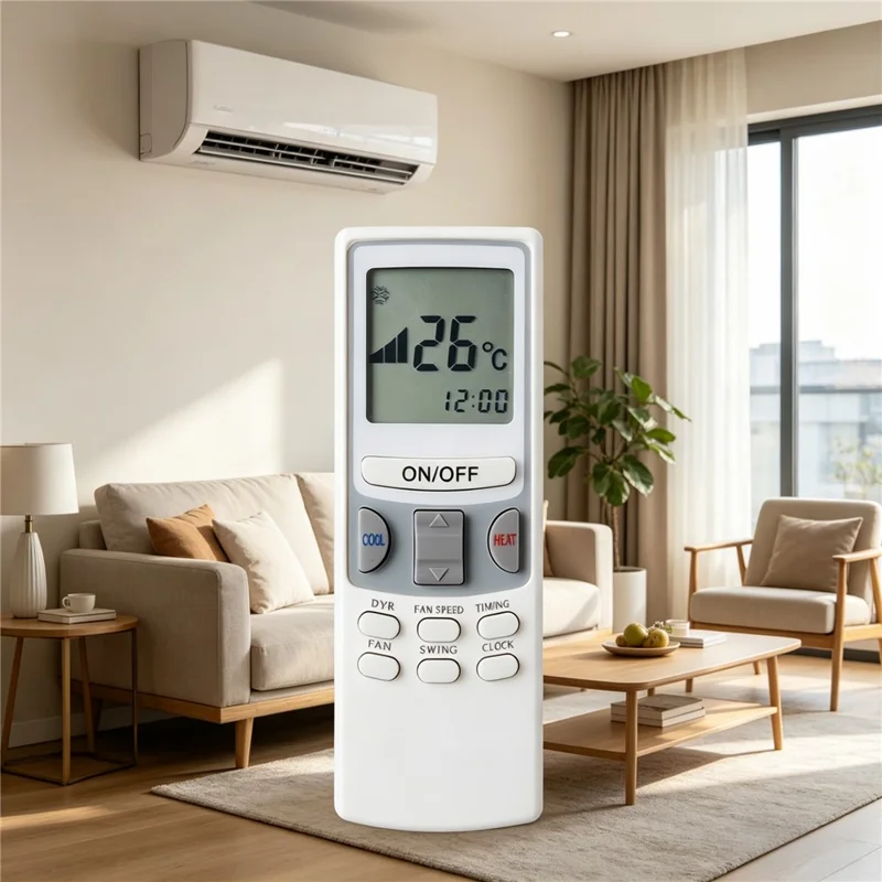 KTCL002 para control remoto infrarrojo de aire acondicionado Chunlan, reemplazo de control inalámbrico con alcance de 10 m