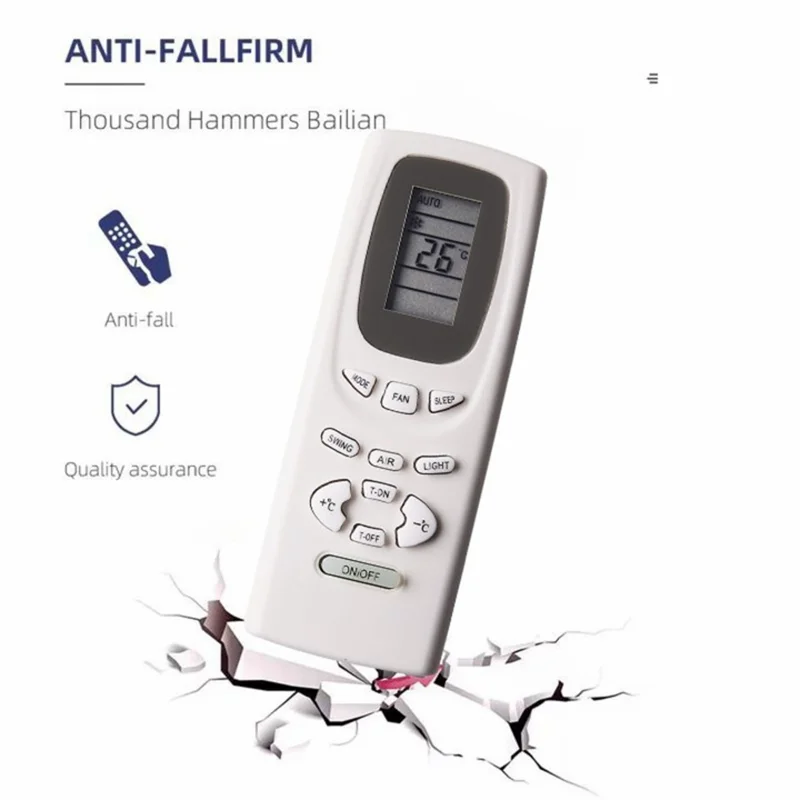 Mando a distancia infrarrojo Y512F2 para aire acondicionado Gree, reemplazo del control remoto, control inalámbrico con alcance de 10 m
