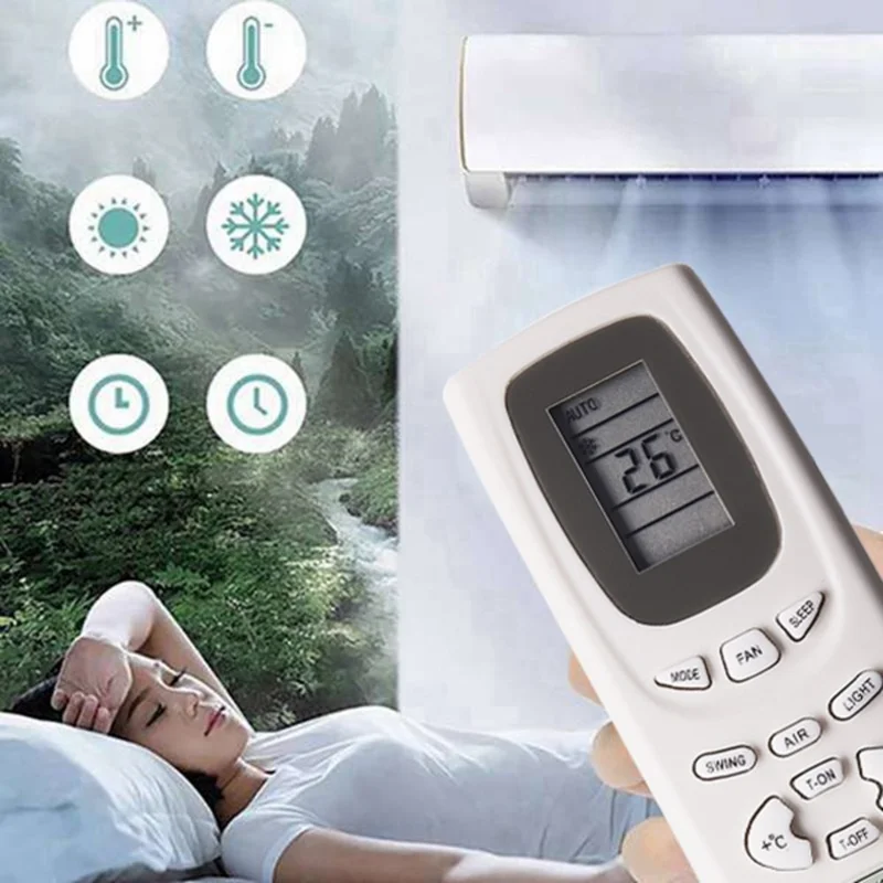Mando a distancia infrarrojo Y512F2 para aire acondicionado Gree, reemplazo del control remoto, control inalámbrico con alcance de 10 m