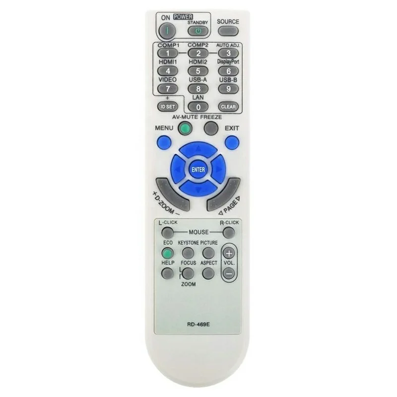 Télécommande infrarouge RD-469E pour projecteur NEC, remplacement ergonomique