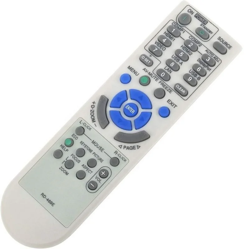 Télécommande infrarouge RD-469E pour projecteur NEC, remplacement ergonomique