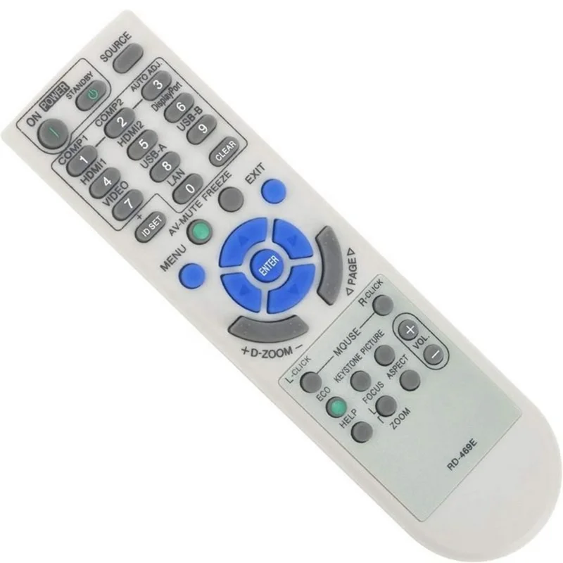 Télécommande infrarouge RD-469E pour projecteur NEC, remplacement ergonomique