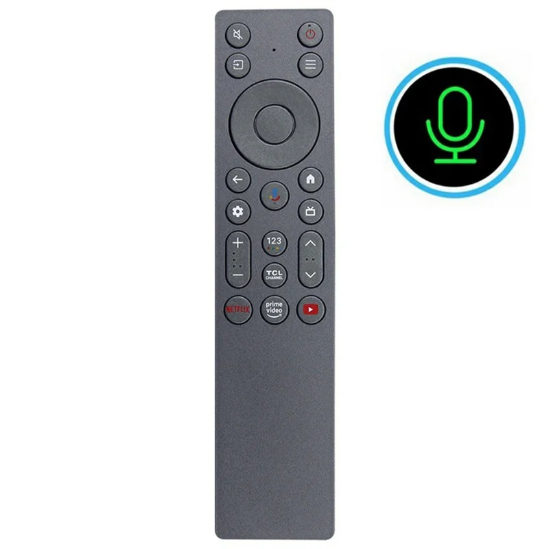 Comando Remoto RC933A FMB1 para TV TCL com Controlo por Voz, Alcance de 10 m, Controlador de Televisão