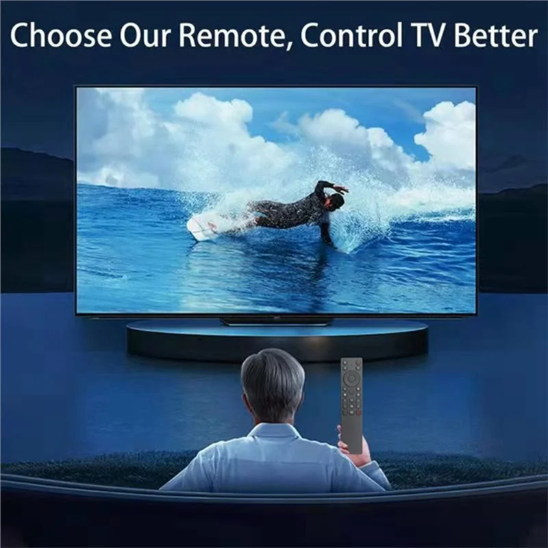 Comando Remoto RC933A FMB1 para TV TCL com Controlo por Voz, Alcance de 10 m, Controlador de Televisão
