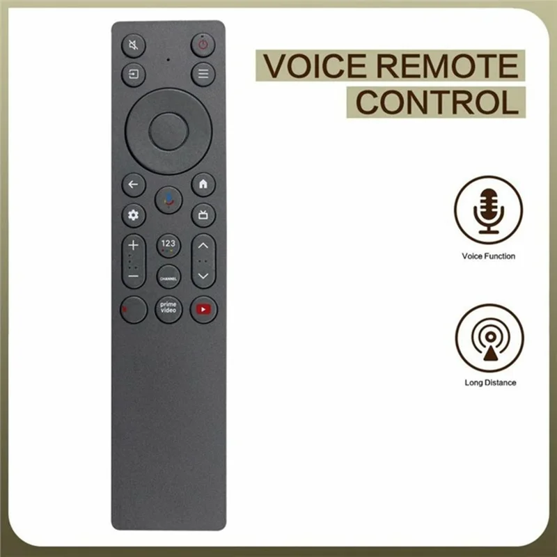 Comando Remoto RC933A FMB1 para TV TCL com Controlo por Voz, Alcance de 10 m, Controlador de Televisão