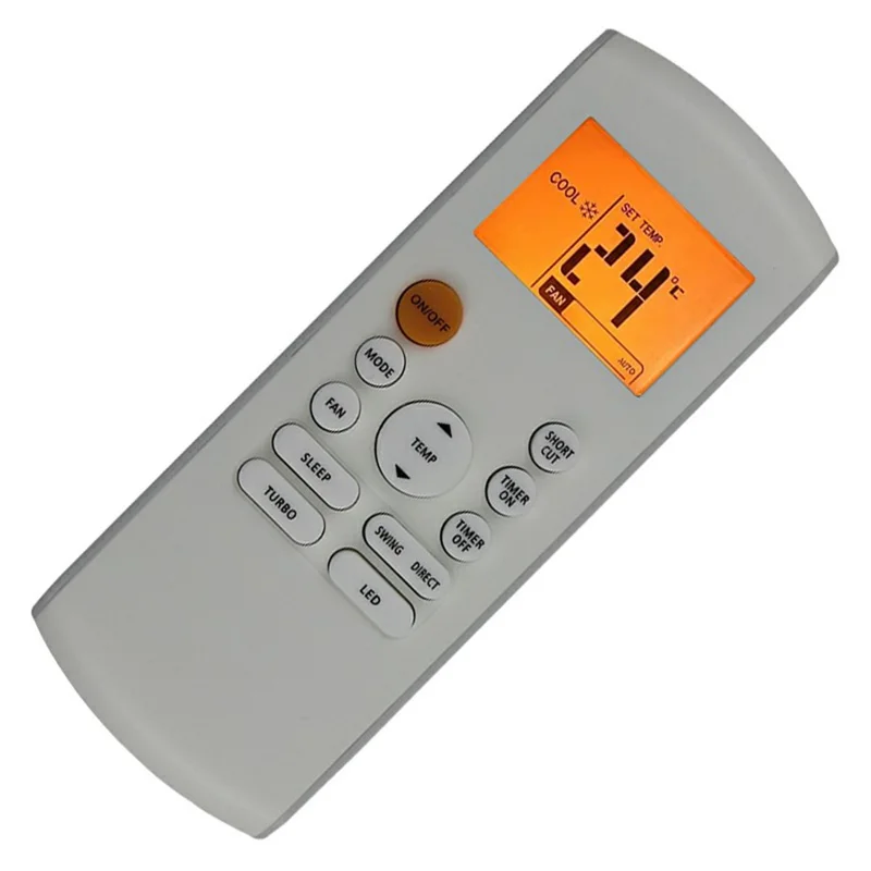 Comando Remoto RG57B1-BGE com Ecrã LCD Retroiluminado para Ar Condicionado Midea Controlador IR