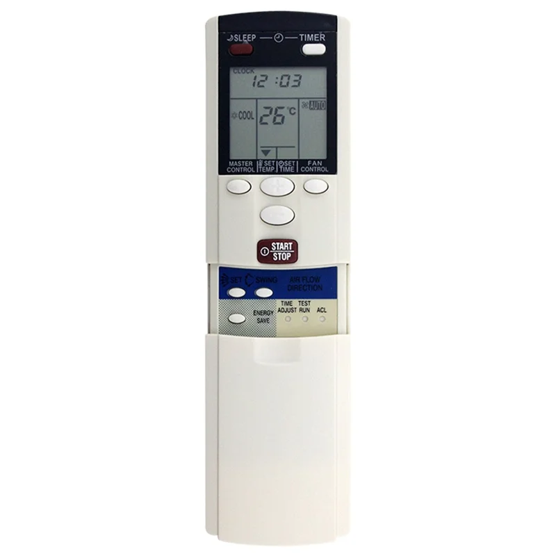 Comando Remoto Infravermelhos AR-DL2 para Ar Condicionado Fujitsu, Alcance de 10 m, Controlador com Ecrã LCD, Substituição