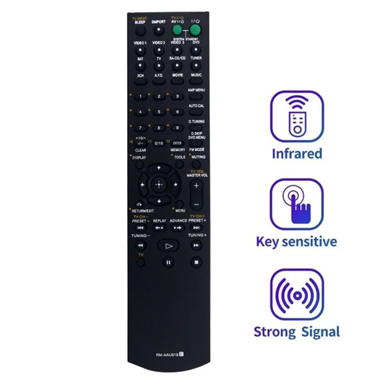 RM-AAU019 For Sony Home Theater Audio System Infrared Remote Control Ergonomic Grip