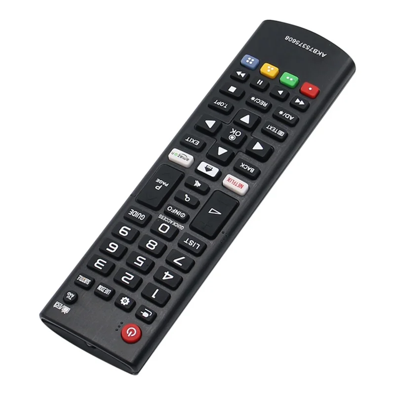 AKB75375608 for LG TVs Infrared TV Remote Control ABS 1-10m Transmission Range - Black