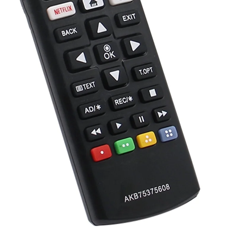 AKB75375608 for LG TVs Infrared TV Remote Control ABS 1-10m Transmission Range - Black