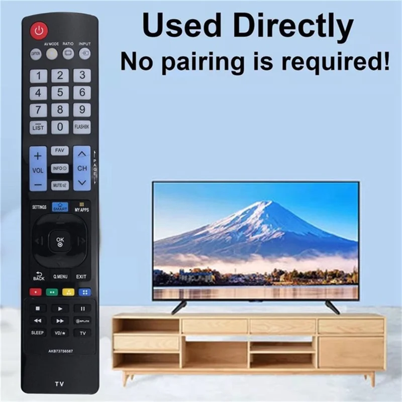 AKB73756567 For LG TV Remote Control Infrared Ergonomic Wireless Replacement Handheld Controller