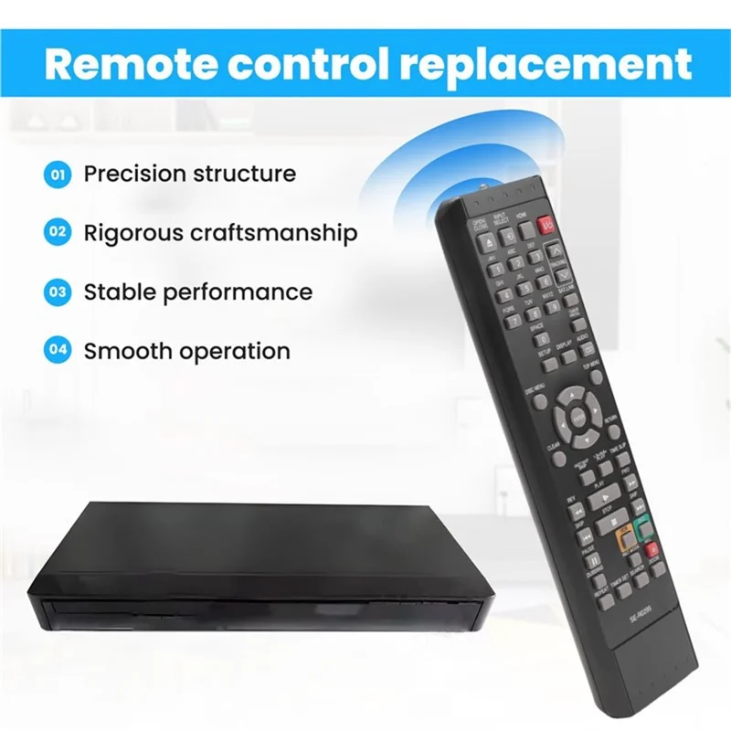 SE-R0295 Infrared Remote Control for Toshiba DVD Player Ergonomic IR Wireless Replacement Controller