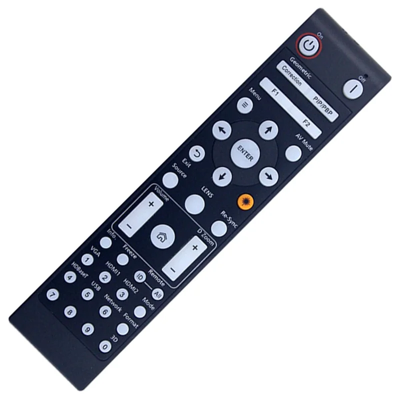 IR2508 Ergonomic Infrared Remote Control for Optoma Projectors, 10m Unobstructed Range, Battery Powered