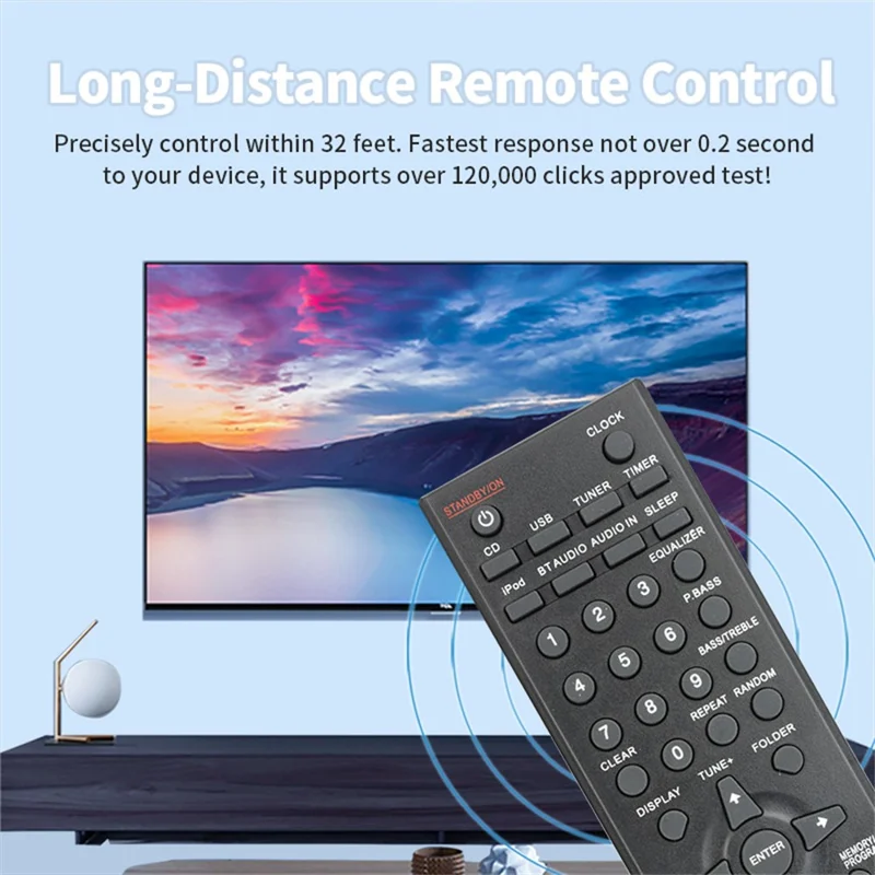 AXD7715 For Pioneer AV Receiver Remote Control 10m Range Infrared Handheld Controller Replacement