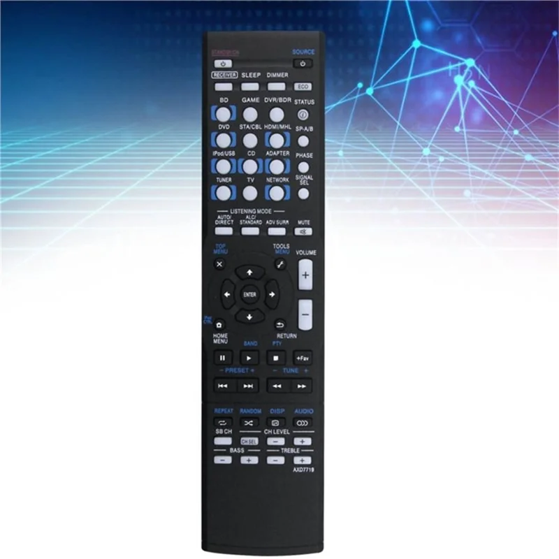 AXD7719 For Pioneer AV Receiver Remote Control 10m Range Infrared Handheld Controller Replacement