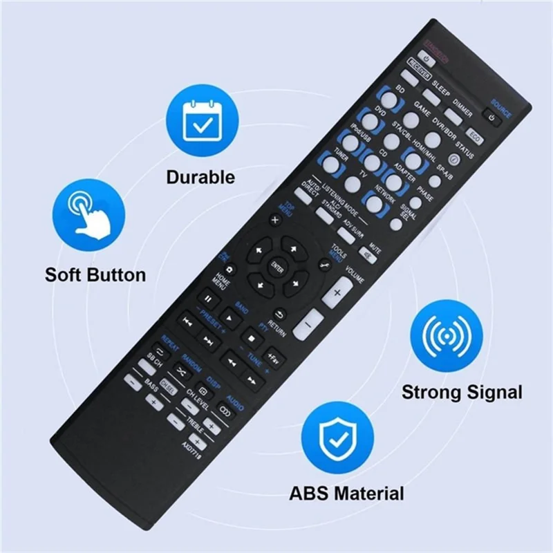 AXD7719 For Pioneer AV Receiver Remote Control 10m Range Infrared Handheld Controller Replacement