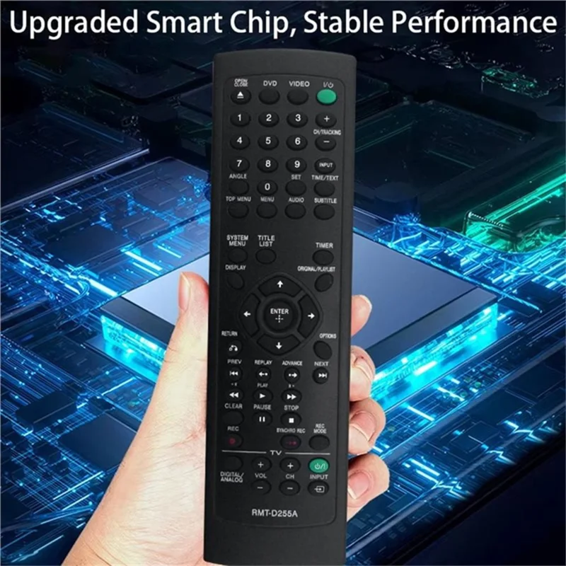 RMT-D255A IR Remote Control, 1-10m Range, 10m Unobstructed Reception, for Sony DVD Amplifiers