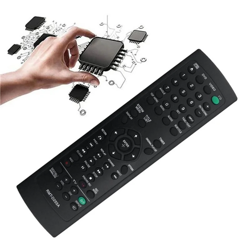 RMT-D255A IR Remote Control, 1-10m Range, 10m Unobstructed Reception, for Sony DVD Amplifiers