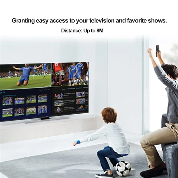 AA59-00602A Pour Samsung TV Smart Remote Control 8m Connexion Distance Remplacement Facile à Utiliser Pour Les Personnes Âgées et Adolescents