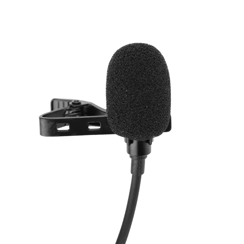 SUNNYLIFE MC490 Lavalier Lapel Wired Microphone for DJI Osmo Action 3 / 2 Omnidirectional Interview Studio Video Recording Mic with Type-C Cable