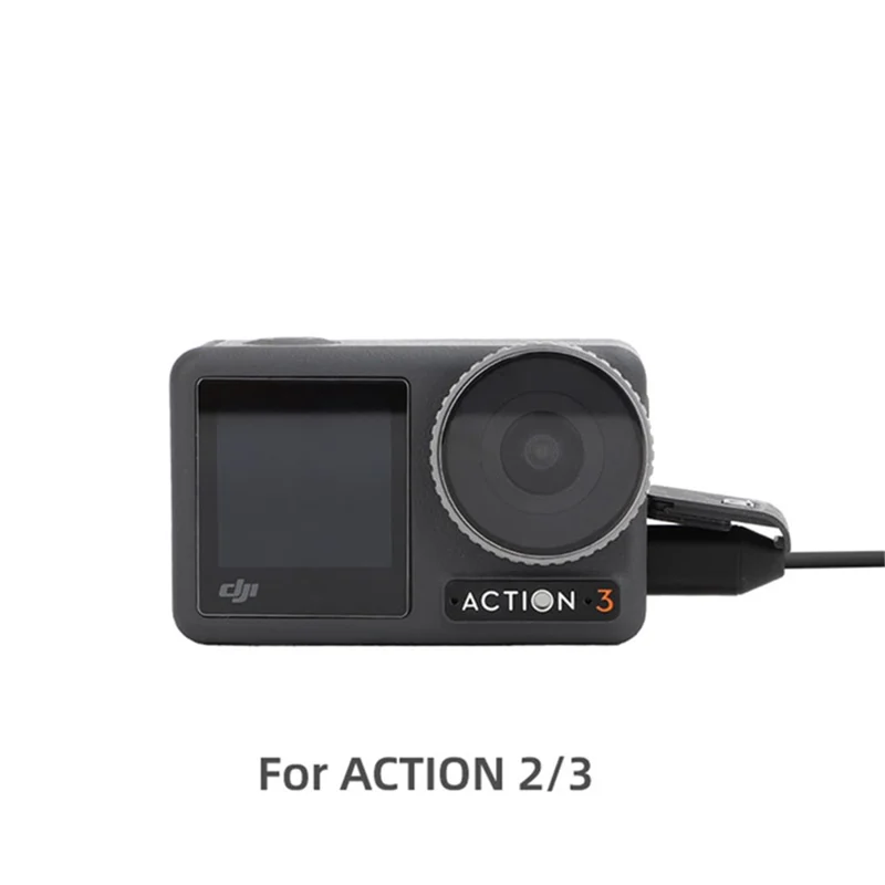 SUNNYLIFE MC490 Lavalier Lapel Wired Microphone for DJI Osmo Action 3 / 2 Omnidirectional Interview Studio Video Recording Mic with Type-C Cable