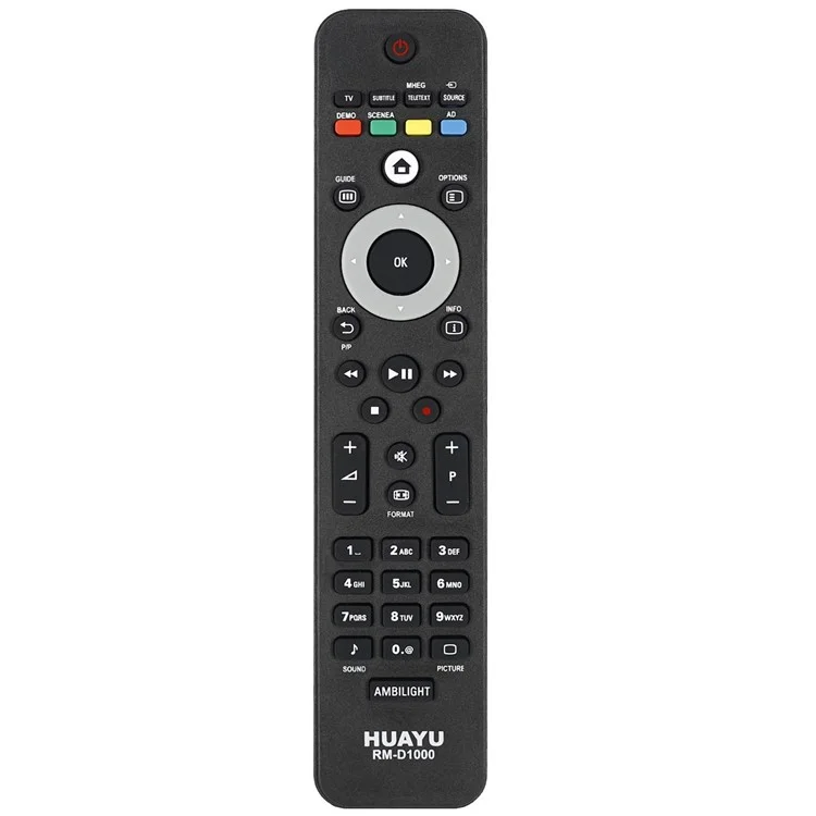 HUAYU RM-D1000 8m Max Infrared Remote Control for Philips LCD TV RC1904 / 001 RC4422 / 01