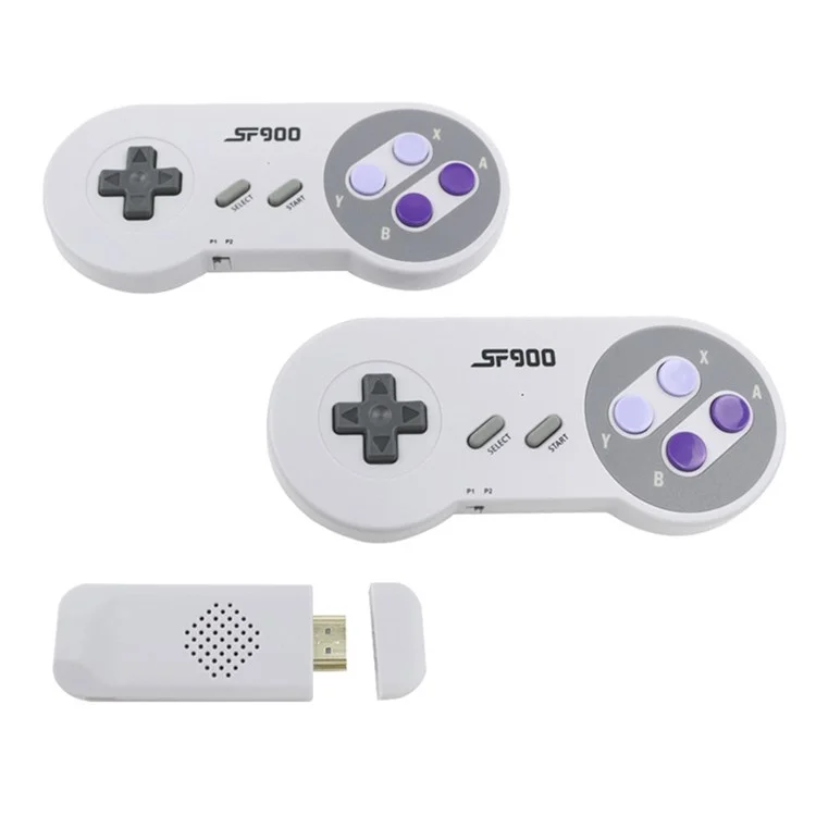SF900 For Sega Mega Drive / Genesis 2.4G Wireless Game Controllers Video Game Double Player Handheld Console HD TV Game Stick Built-in 1500+ Games