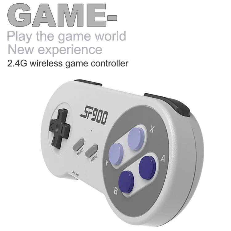 SF900 For Sega Mega Drive / Genesis 2.4G Wireless Game Controllers Video Game Double Player Handheld Console HD TV Game Stick Built-in 1500+ Games